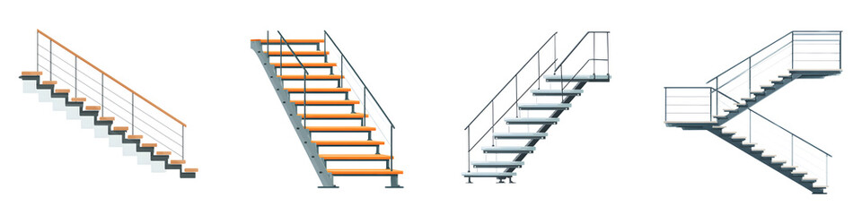 Staircase Collection: Modern, Metal, Wood, Interior Architecture