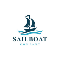 SailBoat logo design creative idea inspiration