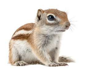 Obraz premium Curious squirrel natural habitat wildlife environment detailed view isolated on transparent background