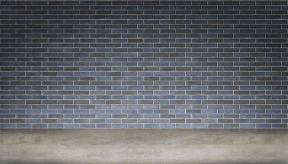 Inside the room, the floor is made of cement and the walls are made of bricks for advertising