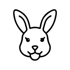 vector illustration of a rabbit icon