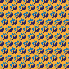 Abstract blue background with seamless circle pattern, ideal for modern design illustration or decorative wallpaper