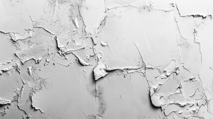 Obraz premium Textured abstract background with thick white paint strokes and rough surface