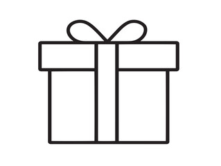 Sleek Gift Symbol Using Minimal Clean And Elegant Vector Artwork 