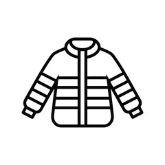 Stylized icon of a padded winter jacket