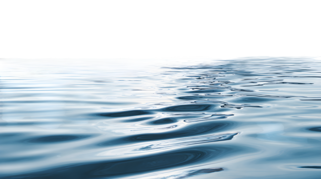 Gently rippling water reflecting the soft sky