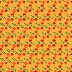 Seamless vintage floral pattern with colorful blossoms and butterflies, perfect for textile or wallpaper design