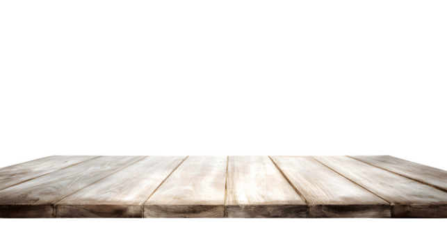 Softly diffused light over a minimalist wooden desk