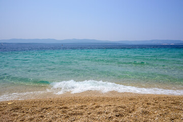 Zlatni Rat beach (Golden Horn) in Bol on the island of Brac, Croatia