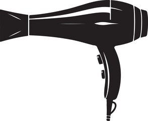 Hair dryer glyph icon barbershop icon design vector illustration
