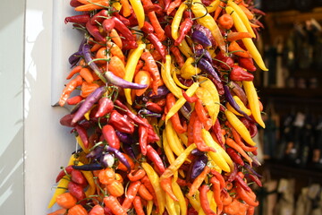 red and yellow chili peppers