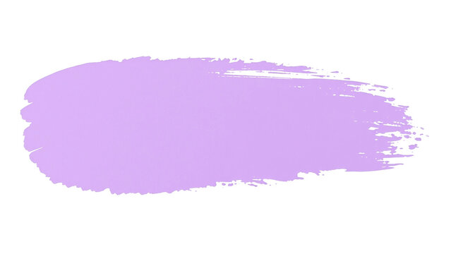 Sanfter, breiter Pinselstrich in hellem Lila, freigestellt auf transparentem Hintergrund. Ideal als Highlight, Hintergrundelement oder kreativer Marker in digitalen Projekten.