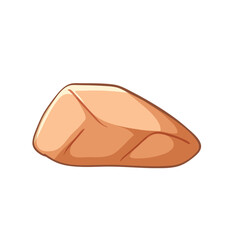 vector illustration of a cream rock