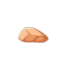 vector illustration of a cream rock