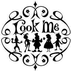 Woodcut illustration of interior with curtain window and forest view black and white art drawing design vector illustration