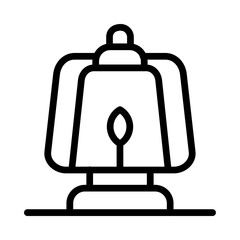 Lantern line icon