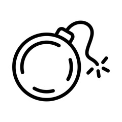 Bomb line icon