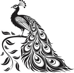 Obraz premium peacock vector illustration