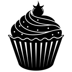 vector illustration of cupcake