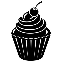 cupcake vector illustration