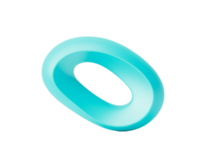 3D icon of an abstract shape png.