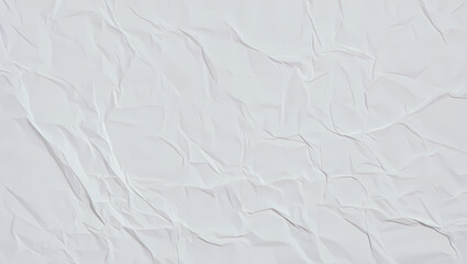 Crumpled White Paper Texture: Background for Design Projects