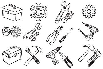 Abstract geometric shapes with vibrant color palette and clean lines