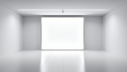 Bright and Minimalist Empty White Room with Natural Light Flooding the Floor Creating a Calm Atmosphere