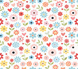 Fototapeta premium seamless floral pattern
