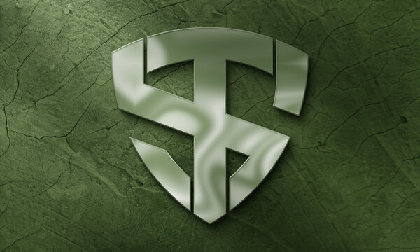 TS Logo in Green Background