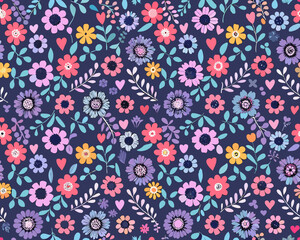 seamless pattern with flowers