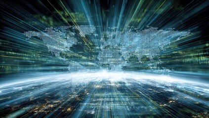 Global digital network map