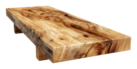 Elegant wooden table design showcase home interior furniture rustic environment artistic viewpoint isolated on transparent background