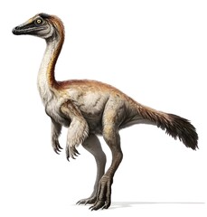 Fototapeta premium Ornithomimus on white background