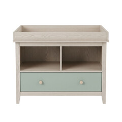 Modern baby changing table with storage