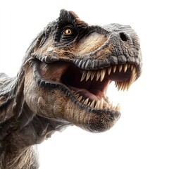 Tyrannosaurus rex on white background