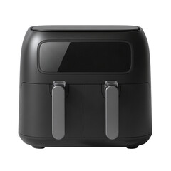 Modern dual basket air fryer appliance
