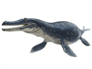 Tylosaurus on white background