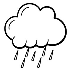 Rainy Cloud Icon