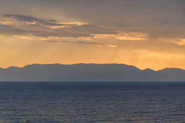 Sunset Over the Mani Peninsula, Greece
