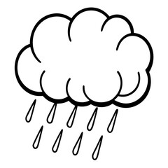 Rainy Cloud Icon
