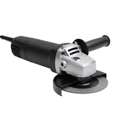 Electric angle grinder power tool isolated