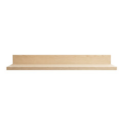 Minimalist wooden floating wall shelf