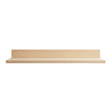 Minimalist wooden floating wall shelf