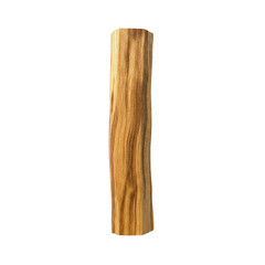 Wooden log or post with natural grain
