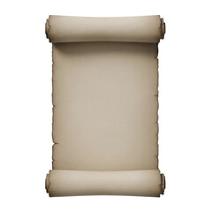Blank old parchment scroll for a message