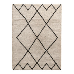 Berber style rug with a diamond pattern