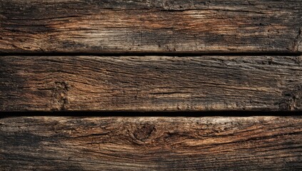 Fototapeta premium Close-up view of weathered, horizontal wood planks