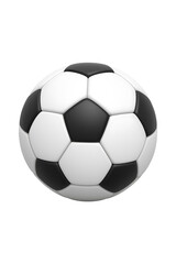 3d Black and white Football high quality realistic image
