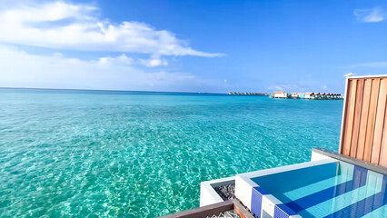swimming pool and chairs
